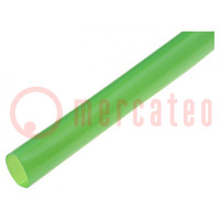 Heat shrink sleeve; glueless; 2: 1; 1.6mm; L: 1m; green; polyolefine