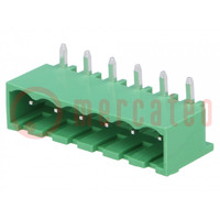 Pluggable terminal block; Contacts ph: 5.08mm; ways: 6; socket