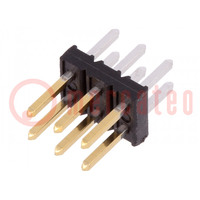 Socket; wire-board; male; Minitek; 2mm; PIN: 6; on PCBs; 2A; straight