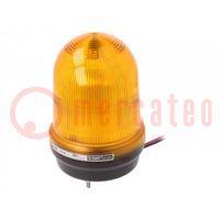 Signaalgever: licht; flitslicht,continu licht; amber; Q100L; IP65