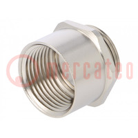 Thread adapter; Int.thread: NPT3/4"; Ext.thread: M25; brass