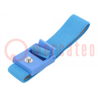 Wristband; ESD; Features: antialergic; blue; 1kΩ