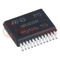IC: power switch; high-side; 18A; Ch: 2; N-Channel; SMD; PowerSSO24