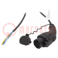 Cable: eMobility; 1x0,5mm2,3x2,5mm2; 250V; 4kW; IP44; GB/T,cables