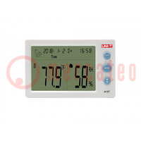 Thermo-hygrometer; LCD 4,5"; -10÷50°C; 20÷95%RH; Accur: ±1°C