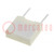 Capacitor: polyester; 47nF; 63VAC; 100VDC; 5mm; ±10%; 7.2x2.5x6.5mm