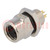 Connector: M8; female; PIN: 3; for panel mounting,rear side nut