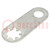 Tip: solder lug ring; 0.33mm; M2; Ø: 2.36mm; soldering; screw; brass
