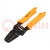Tool: for crimping; non-insulated terminals,terminals