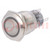 Switch: vandal resistant; Pos: 2; SPDT; 0.5A/220VAC; 1A/24VDC; IP67