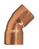 CU Kupferrohr Bogen 2Mu. 45Gr. 15mm (1)
