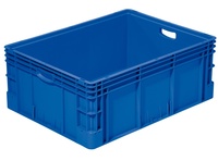 Euro-Transportbehälter, Farbe Blau, BxTxH 800 x 600 x 320 mm | OA1395