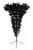 Artificial Umbrella Christmas Tree - 195cm, Black