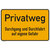 Hinweisschild zur Grundbesitzkennzeichnung - Privatweg - Durchgang u. Durchfahrt auf eigene Gefahr, Aludibond, 30,0 x 20,0 cm