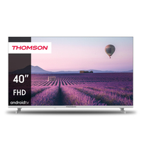 THOMSON 40 POUCES (101 CM) FHD LED TÉLÉVISEUR - SMART ANDROID TV (WLAN, HDR, TRIPLE TUNER DVB-C/S2/T2, COMMANDE VOCALE, NETFLIX,