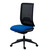 Bureaustoel IMAX met gaasrugleuning - zonder armleuningen - Synchroonmechanisme - Zwarte nylon voet - blauw