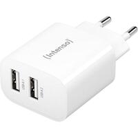 Intenso Power Adapter 2x USB-A 24W White