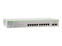 Allied Telesis AT-GS950/10PS-50 Géré Gigabit Ethernet (10/100/1000) Connexion Ethernet, supportant l'alimentation via ce port (PoE) Gris