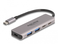 DeLOCK USB 5 Gbps 2 Port USB Type-C and 2 Port Type-A Hub with USB Type-C connector