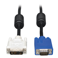 Tripp Lite P556-006 Cable para Monitor DVI a VGA, Cable de Alta Resolución con RGB Coaxial (DVI-A a HD15 M/M), 1.83 m [6 pies]