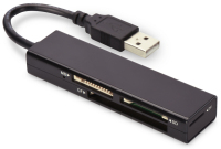 Ednet 85241 lecteur de carte mémoire USB 2.0 Noir