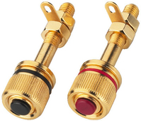 Monacor BP-530G wire connector speaker terminals Gold