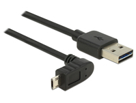 DeLOCK 83849 USB kábel 0,5 M USB 2.0 USB A Micro-USB B Fekete