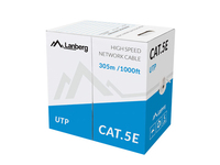 Lanberg LCU5-10CC-0305-O kabel sieciowy Pomarańczowy 305 m Cat5e U/UTP (UTP)