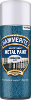 Hammerite Direct To Rust Metal Paint Aerosol Hammered Finish 0.4 L