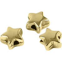 Creativ Company 69094 Perle Star bead Metall Gold 3 Stück(e)