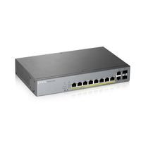 Zyxel GS1350-12HP-EU0101F switch di rete Gestito L2 Gigabit Ethernet (10/100/1000) Supporto Power over Ethernet (PoE) Grigio