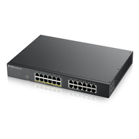 Zyxel GS1900-24EP Vezérelt L2 Gigabit Ethernet (10/100/1000) Ethernet-áramellátás (PoE) támogatása Fekete