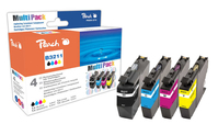 Peach PI500-273 inktcartridge 4 stuk(s) Compatibel Zwart, Cyaan, Magenta, Geel