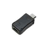 LogiLink AU0010 changeur de genre de câble Micro USB Mini USB Noir
