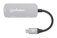 Manhattan 130707 laptop dock & poortreplicator Bedraad USB 3.2 Gen 1 (3.1 Gen 1) Type-C Aluminium