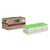 Post-It 7100284782 zelfklevend notitiepapier Vierkant Blauw, Groen, Roze, Paars 70 vel Zelfplakkend