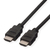 ROLINE HDMI High Speed kabel met Ethernet M-M, TPE, zwart, 1 m