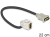 DeLOCK HDMI - HDMI, 0.22m HDMI-Kabel 0,22 m HDMI Typ A (Standard) Schwarz