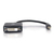 C2G 20cm Mini DisplayPort to DVI Adapter - Thunderbolt to Single Link DVI-D Converter M/F - Black