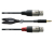 Cordial CFY 3 WFF Audio-Kabel 3 m 2 x XLR (3-pin) 3.5mm Schwarz