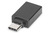 Digitus AK-300506-000-S csatlakozó átlakító USB C USB A Fekete