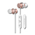 Qoltec 50823 hoofdtelefoon/headset Draadloos In-ear Oproepen/muziek Micro-USB Bluetooth Champagne
