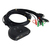 Microconnect MC-HDMI-USBKVM2 Tastatur/Video/Maus (KVM)-Switch Schwarz