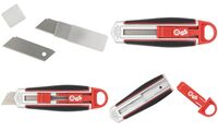 WEDO Cutter de sécurité lame longue de 18 mm, rouge/noir (62078830)