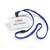 Durable Lanyard Name Badge Blue ID Card Holder + Inserts | 10 Pack | 60 x 90mm