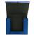 ELBA Dokumentenmappe, DIN A4, aus 1,4 mm starker Hartpappe (RC), Füllvermögen: 6 cm (ca. 580 DIN A4-Blätter), mit 3 Einschlagklappen und Druckkopfverschluss, blau