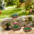 Relaxdays Blumenkasten mit Griffen, 3 versch. Größen, für Garten, Balkon & Fensterbank, Dekoblumentopf mit Folie, natur