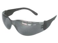 Moderne schw. Universalschutzbrille, Rauchgraue Scheibemit UV-Schutz - Modell Nr