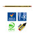 Noris® 120 Bleistift-Set mit 12 Noris Bleistiften HB, mini Radierer und Spitzer