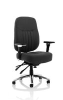 Barcelona Deluxe Black Fabric Operator Chair